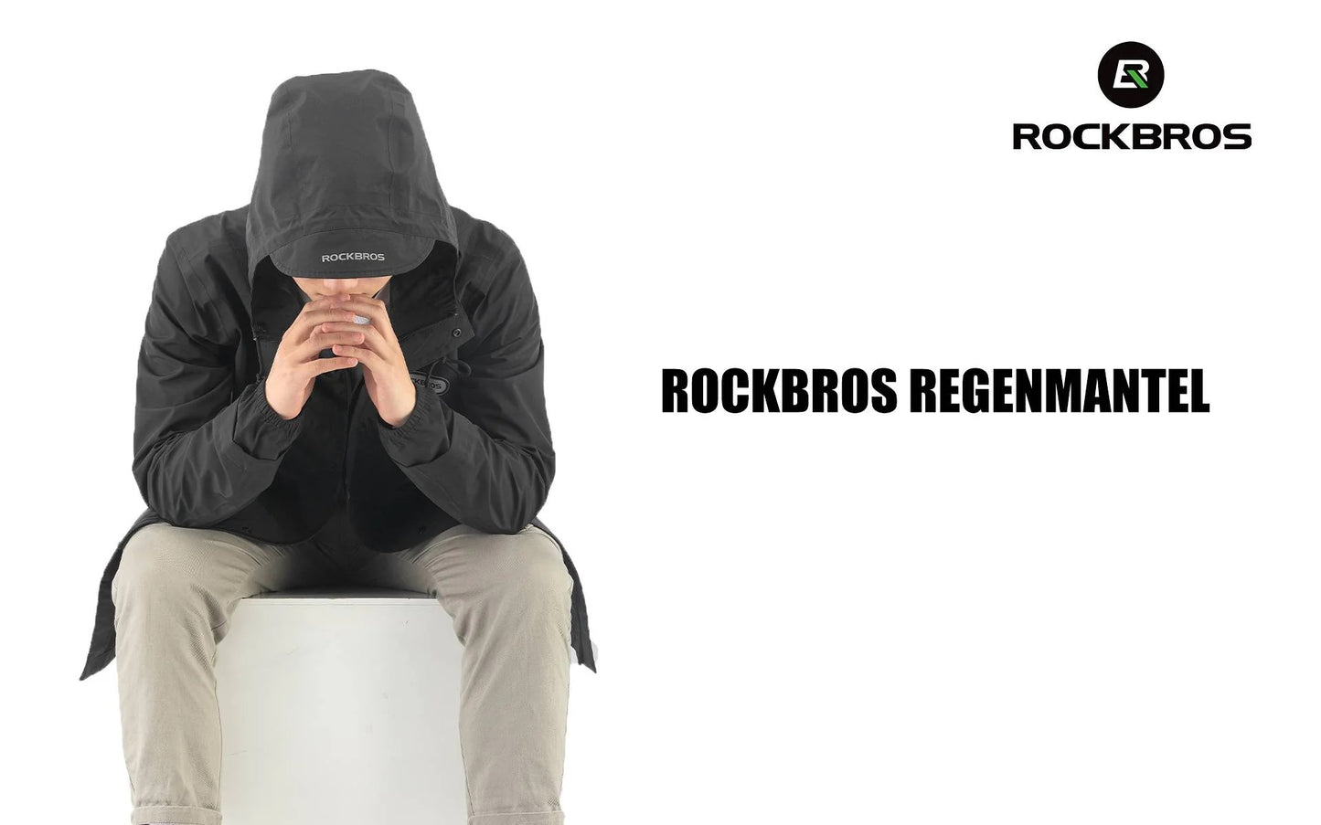 ROCKBROS Capa de chuva à prova de água Mulheres Homens à prova de vento