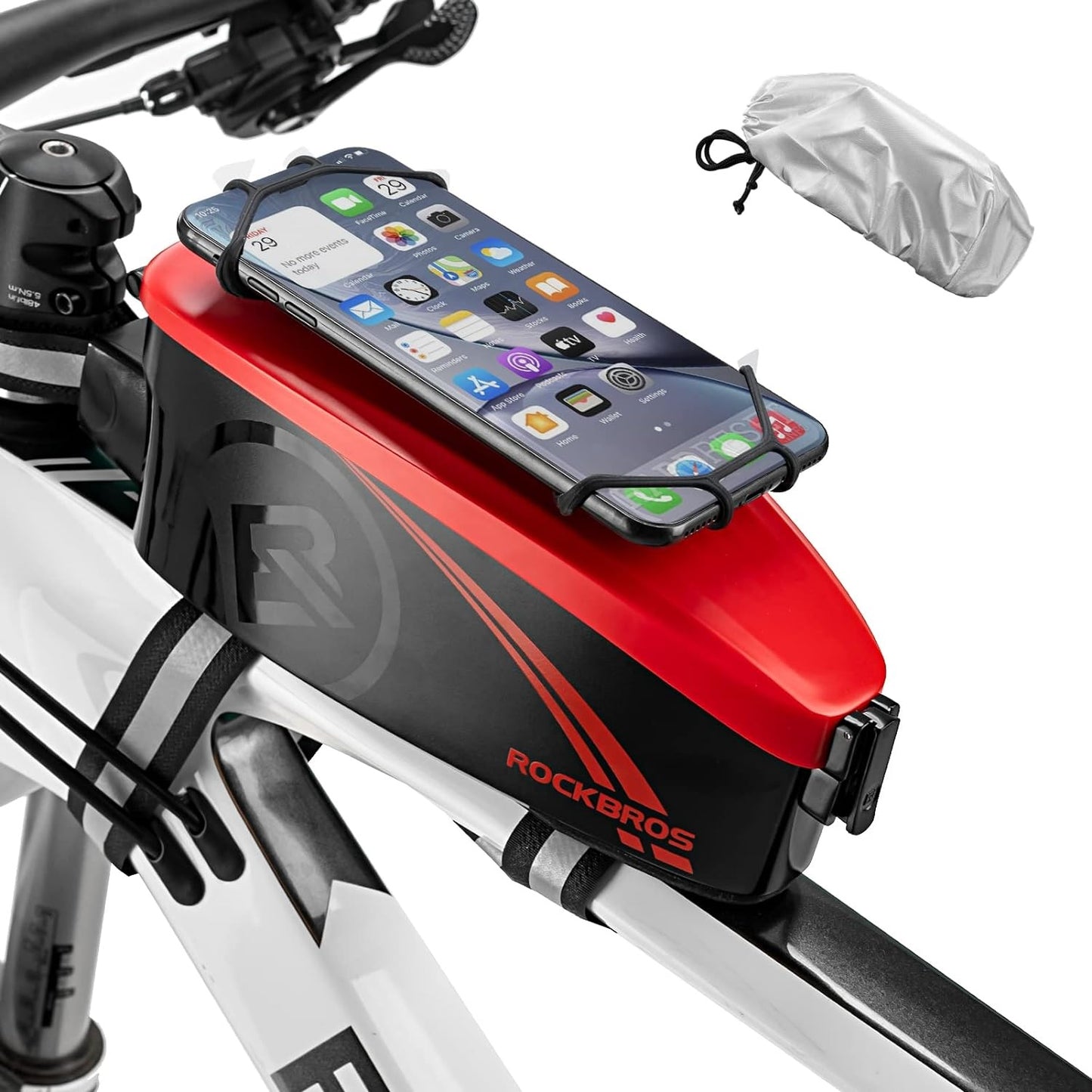 Bolsa de bicicleta ROCKBROS com suporte para celular para celular de 4 a 6,5 polegadas