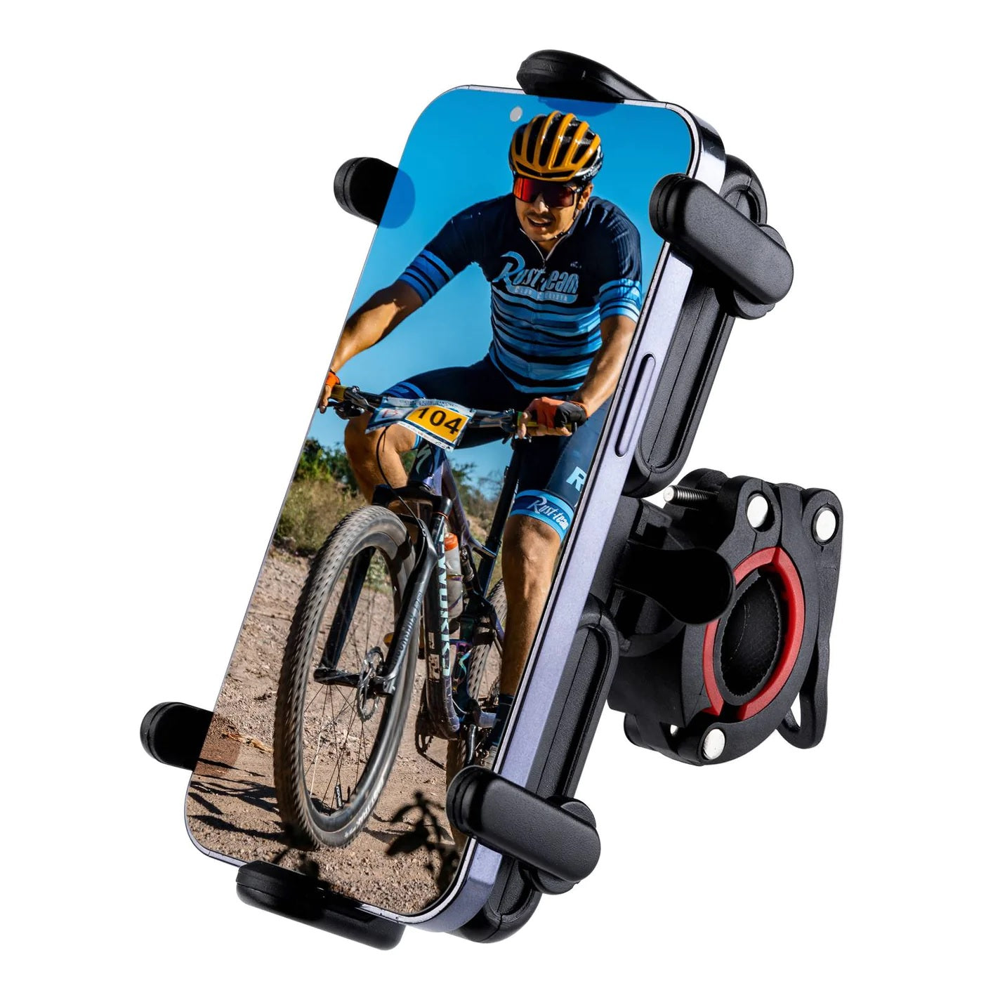 ROCKBROS bicicleta suporte para telemóvel suporte para moto guiador 360° smartphone universal