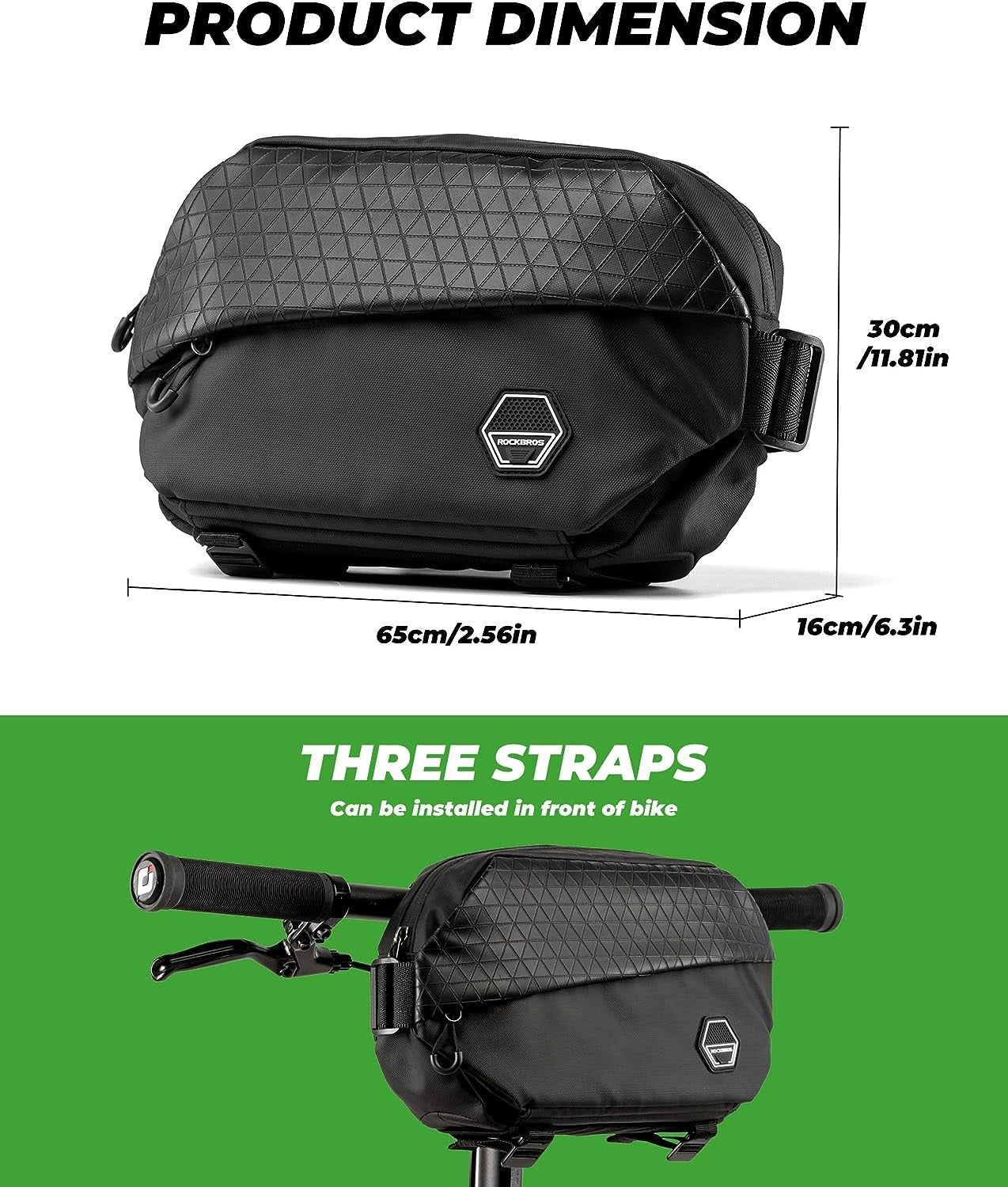 ROCKBROS bolsa de ombro bolsa de cinto de bicicleta bolsa multifuncional para motocicleta