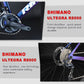 RINOS Bicicleta de estrada de carbono  700C Shimano Ultegra R8000 22 velocidades Odin5.0