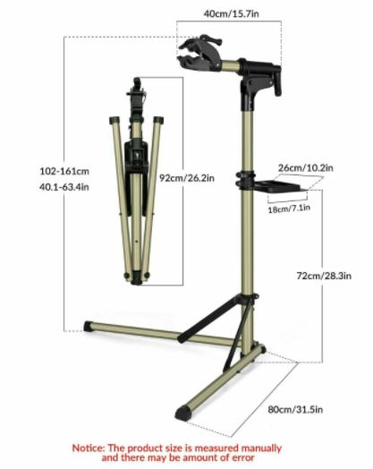 ROCKBROS Stand de montagem de bicicleta alumínio por reparação Max. 30KG