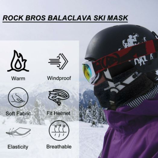 ROCKBROS Bicicleta de Inverno/mota de Outono de Balaclava para desportos ao ar livre