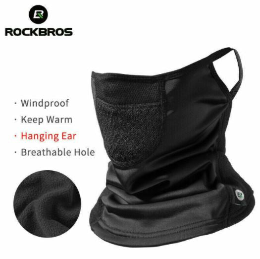 ROCKBROS Máscara de Bicicleta Balaclava Protectora de Orelha Pendurada pela Boca Respirável