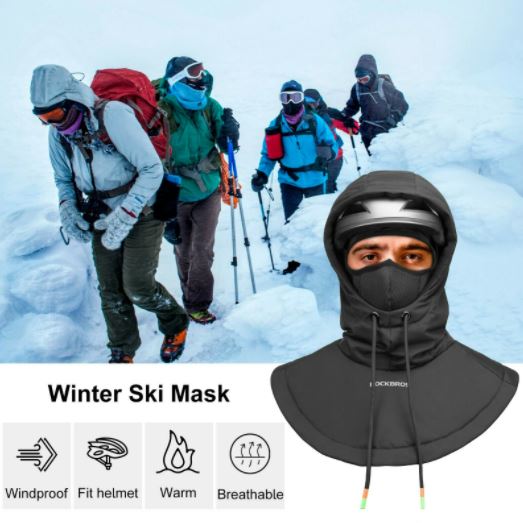 ROCKBROS Máscara de Esqui Balaclava Máscara de Inverno Máscara Térmica