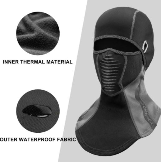 ROCKBROS Máscara de Inverno Balaclava Máscara de Esqui Bicicleta