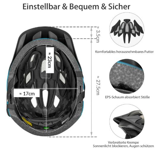 Capacete de bicicleta infantil ROCKBROS Capacete de segurança esportiva infantil removível