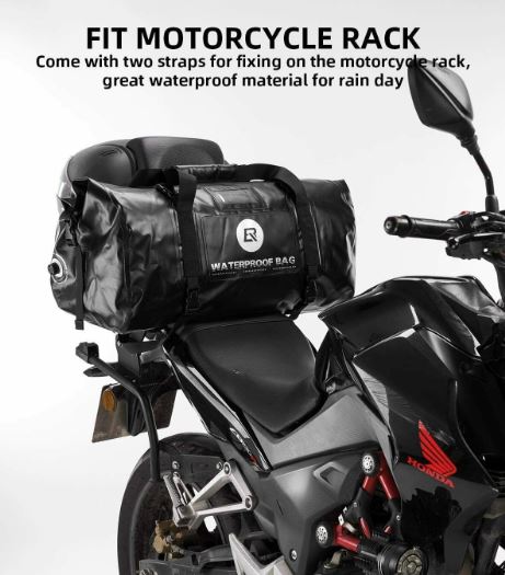 ROCKBROS Saco de Motos Saco de Sela à prova de água 20L/40L Saco de transporte PVC