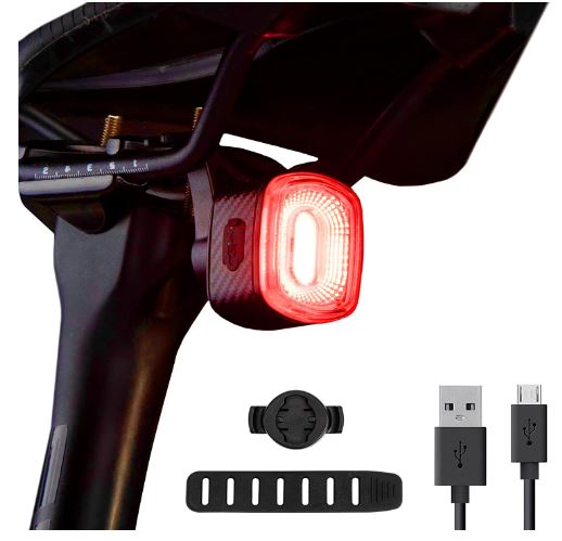 ROCKBROS Luz de Bicicleta LED traseira à prova de água IPX6 USB Recarregável com 5 modos