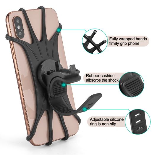 ROCKBROS Suporte Porta Telemóvel Rotativo 360° para Smartphone 4.0-6.8 polegada