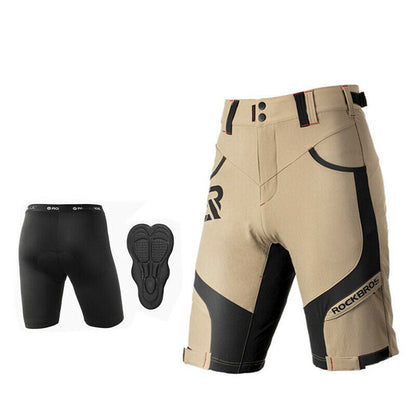 ROCKBROS Elite Shorts com Calções Interiores e Pad Mens