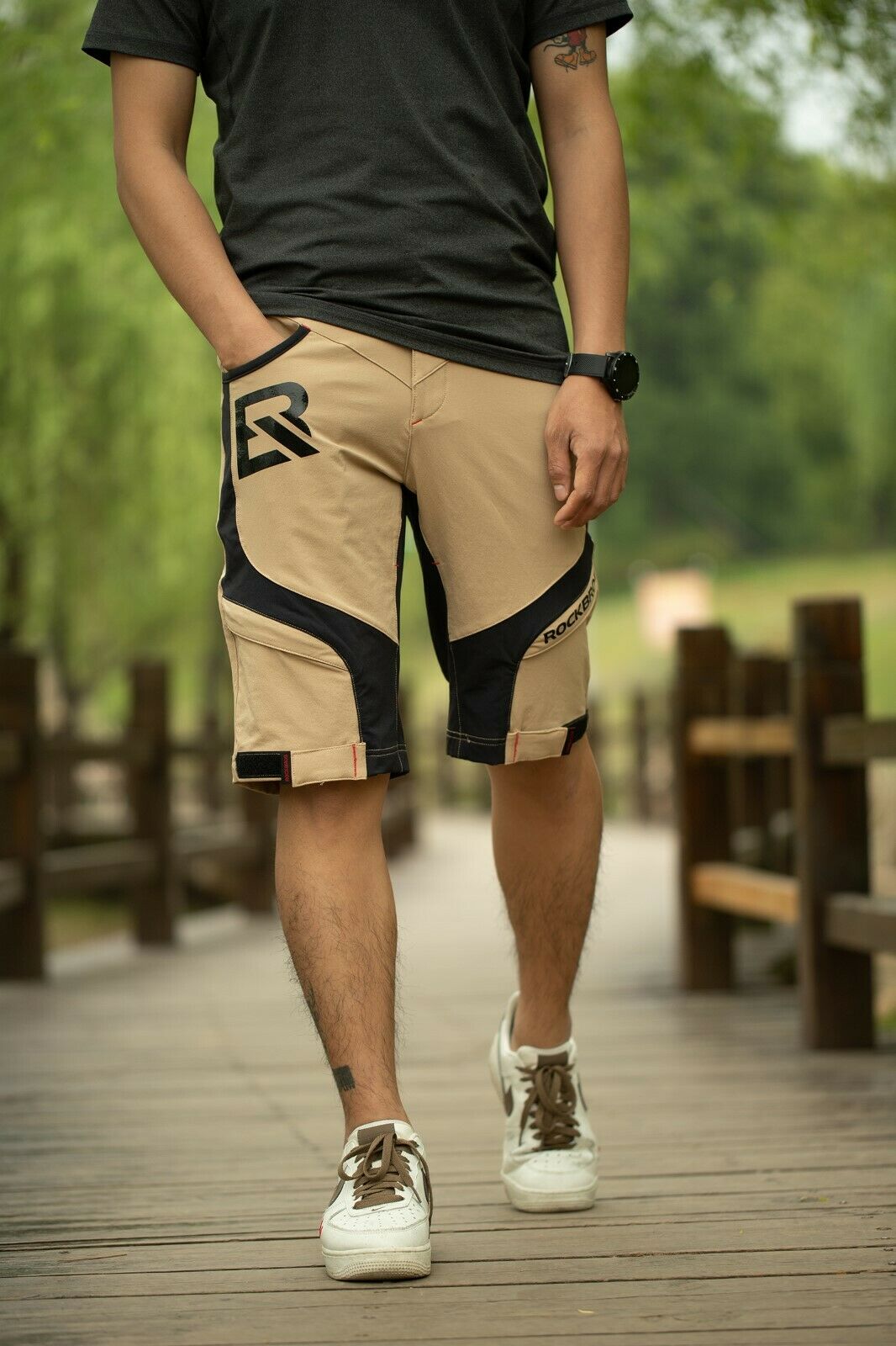 ROCKBROS Elite Shorts com Calções Interiores e Pad Mens