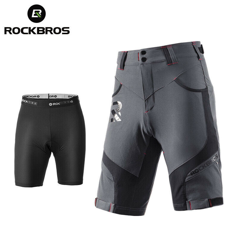 ROCKBROS Elite Shorts com Calções Interiores e Pad Mens