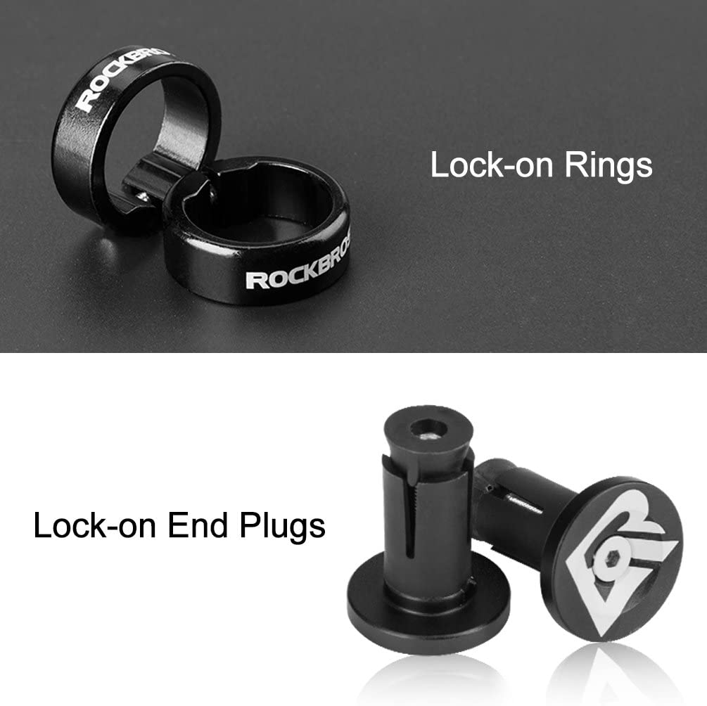 ROCKBROS Punhos de guiador de bicicleta 22mm antideslizantes