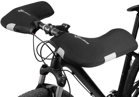 ROCKBROS D16-B luvas de guidão inverno térmico à prova de vento punhos de guidão para bicicleta forrado repelente de água