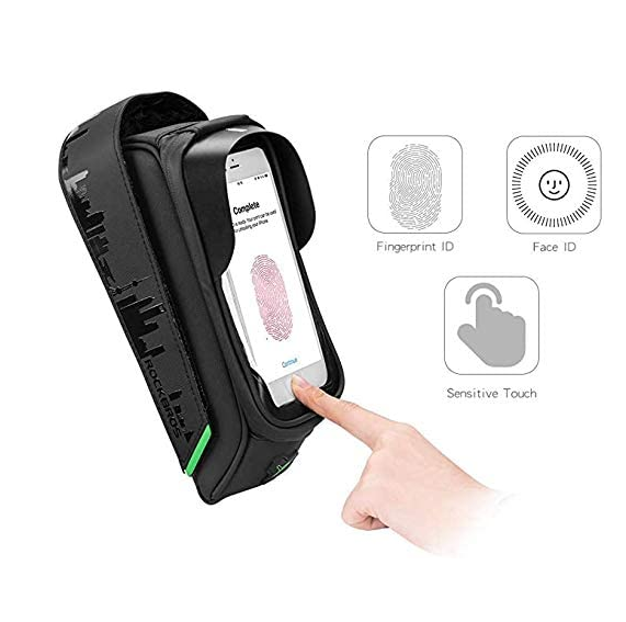 ROCKBROS bolsa de quadro de bicicleta à prova d'água para celular tela sensível ao toque para celulares de até 6,0 polegadas