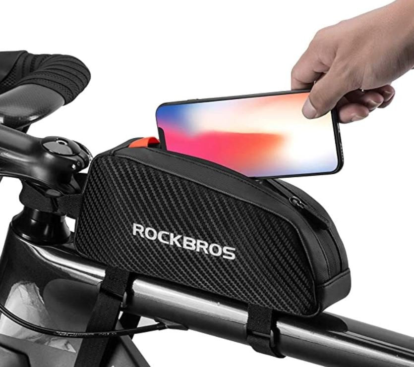 ROCKBROS 039BK bolsa de quadro bolsa de bicicleta ca.1L para celular