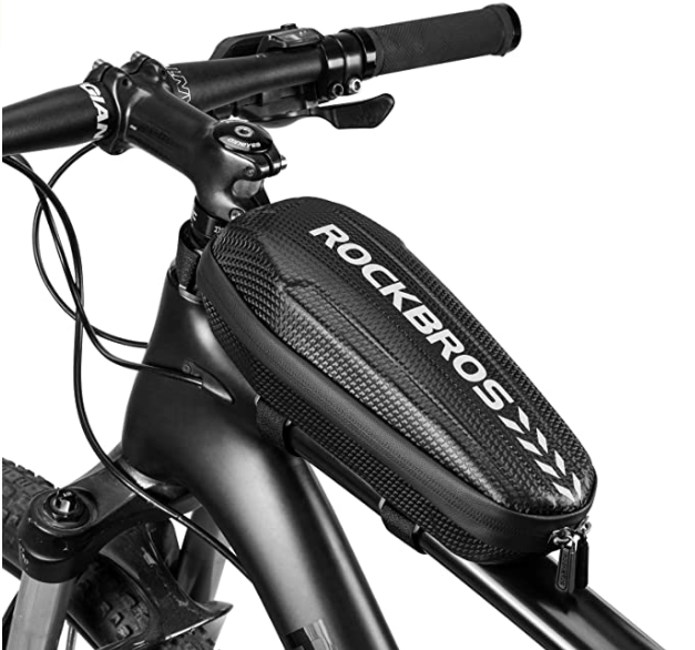 ROCKBROS Bolsa para quadro de bicicleta B6 à prova d'água preta L 1,5 L / M 1,1 L