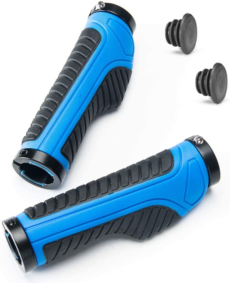 ROCKBROS Punhos de guidão de bicicleta ergonômicos antiderrapantes 22 mm