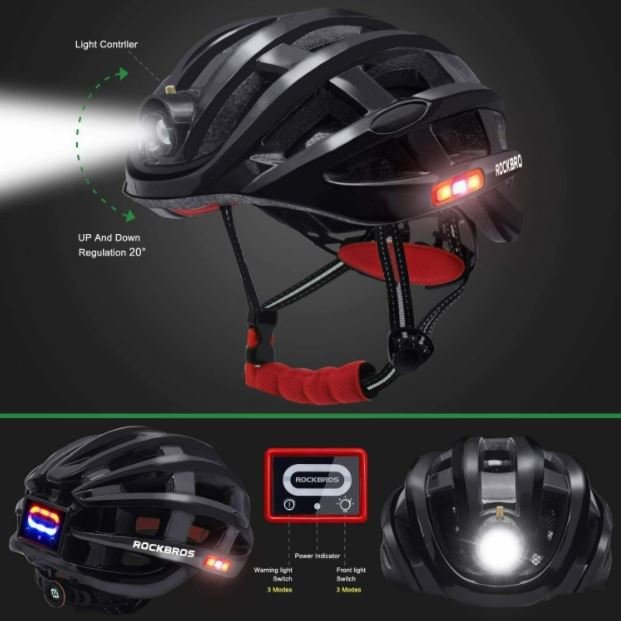 ROCKBROS capacete de bicicleta capacete de segurança ao ar livre tamanho 57-62 cm multifuncional