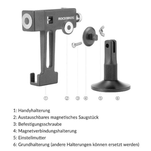 ROCKBROS suporte para celular magnético multifuncional universal