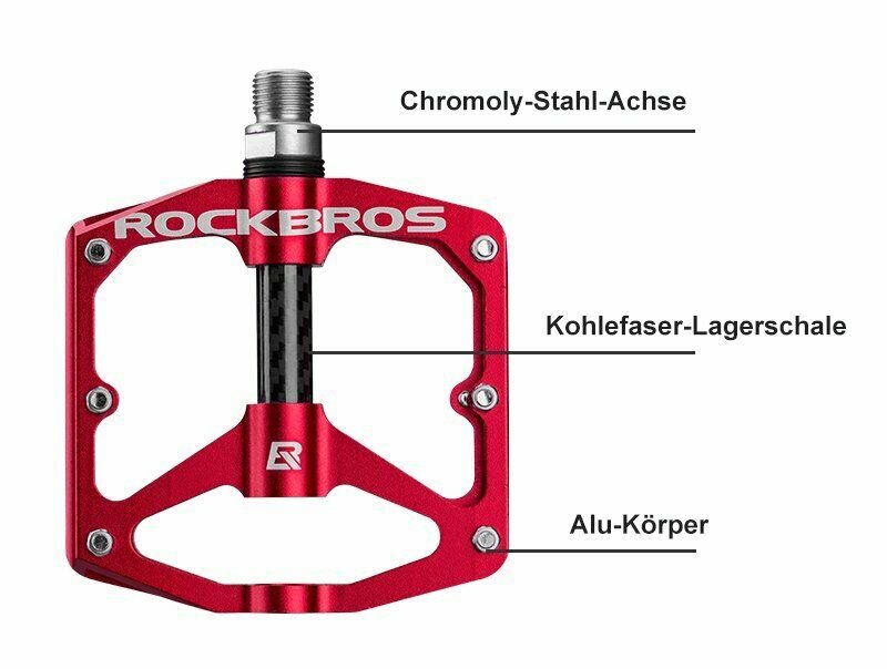 ROCKBROS Pedais MTB 6 pinos