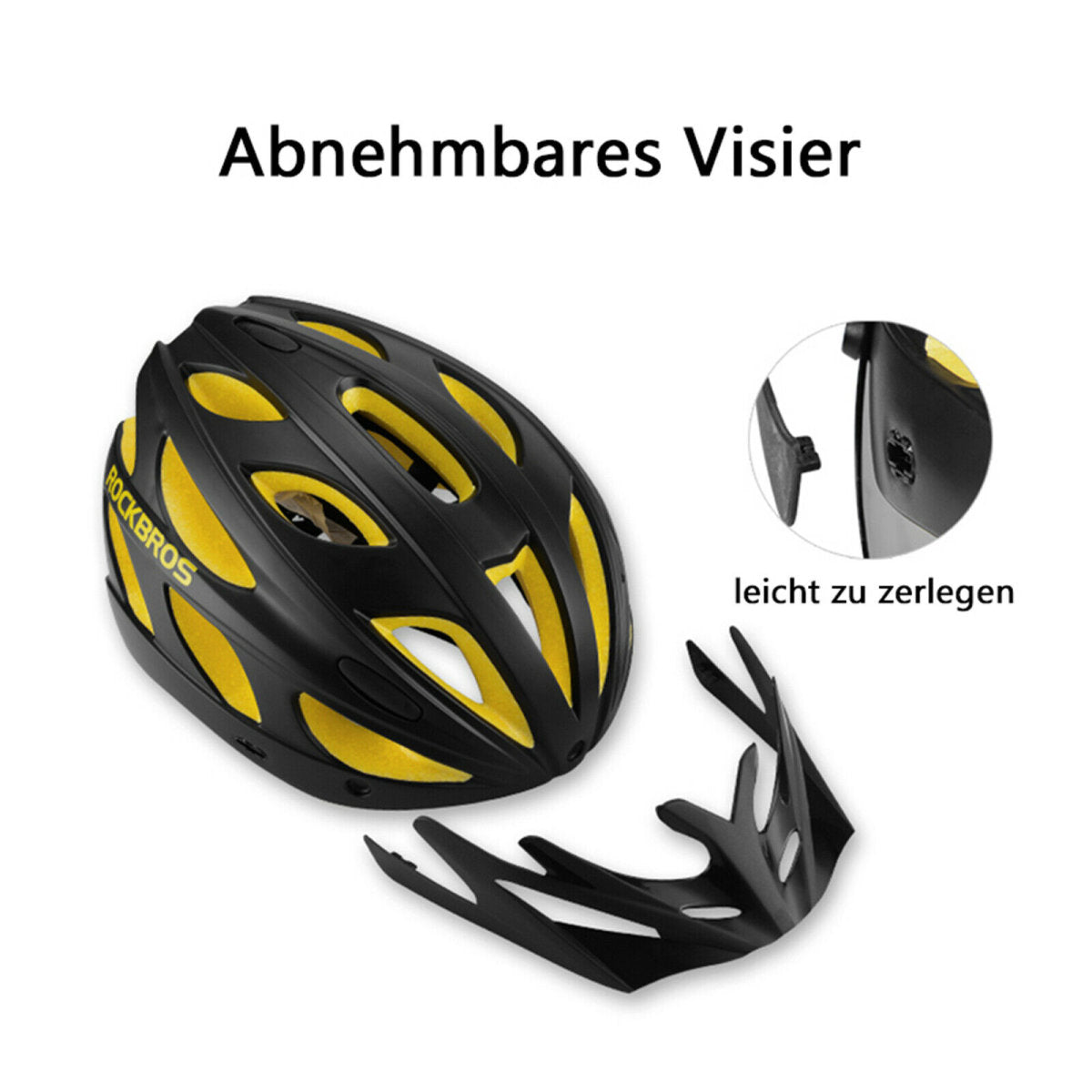 ROCKBROS Capacete de ciclismo de estrada TT-16 conjunto flexível