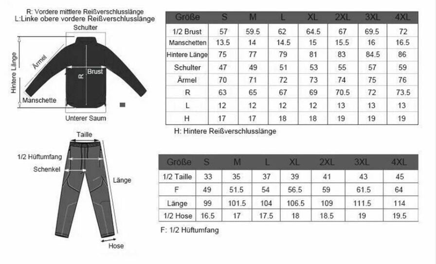 ROCKBROS Conjunto de calça e jaqueta de roupas de ciclismo de inverno