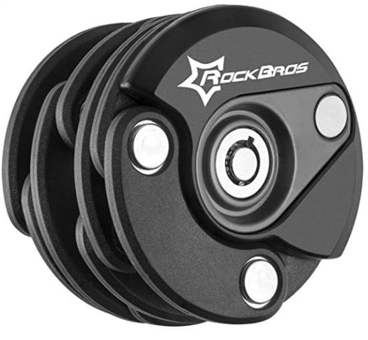 ROCKBROS WL798BK mini dobrável antirroubo cadeado preto