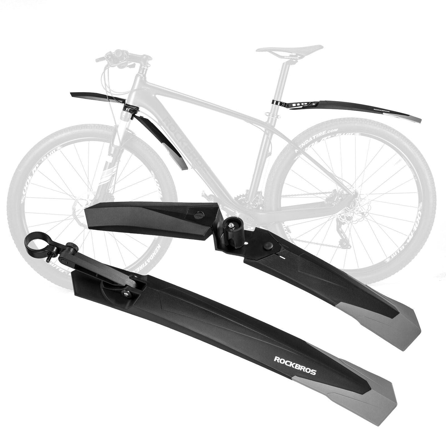 Conjunto de guarda-lamas de bicicleta ROCKBROS para 26/27,5/28 polegadas MTB