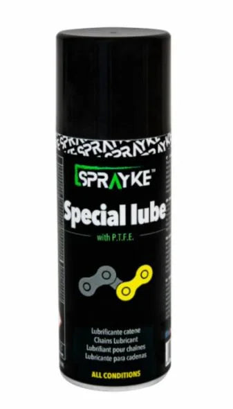 SPRAYKE Special Lube Lubrificante para correntes com óleo fluido de silicone em forma de spray